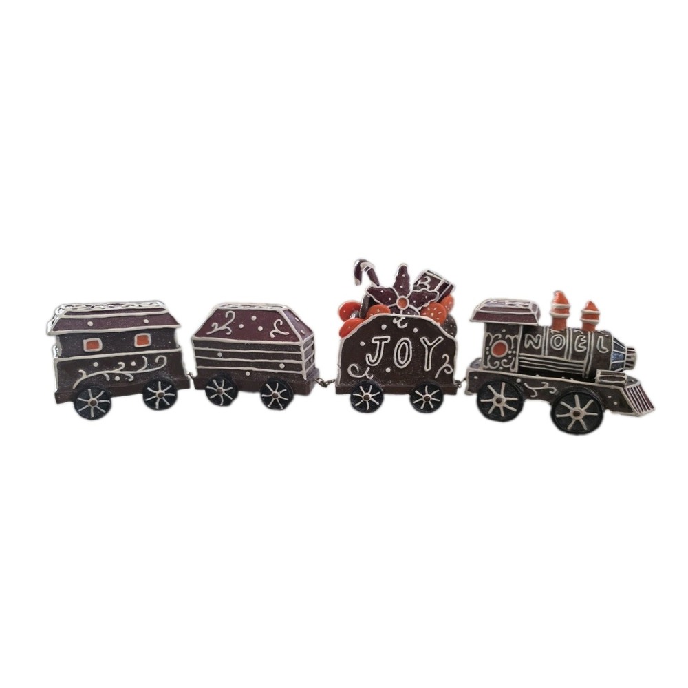 Pacific Rim Gingerbread Christmas Train Tabletop Holiday Decor Cottagecore